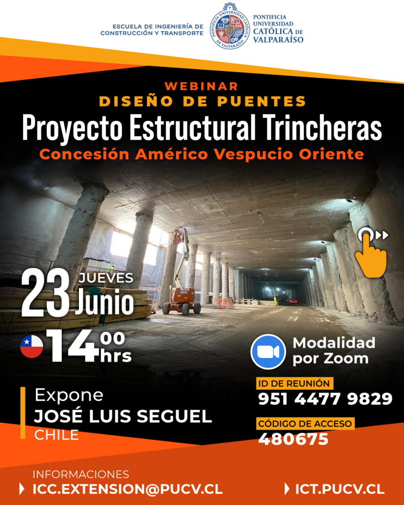 Webinar Diseño de Puentes: «Proyecto Estructural Trincheras»