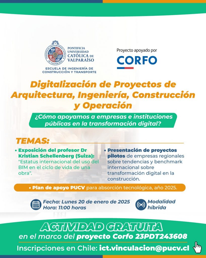 Seminario: » Digitalización de Proyectos de Arquitectura, Ingeniería, Construcción y Operación  «