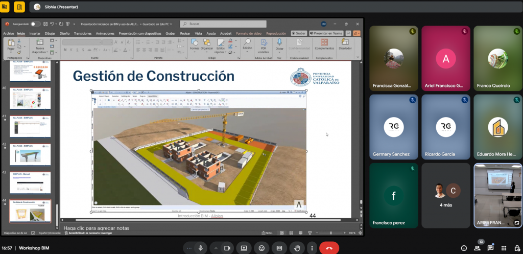 Proyecto PATI BIM: experta internacional inició ciclo de talleres prácticos para empresas beneficiarias.