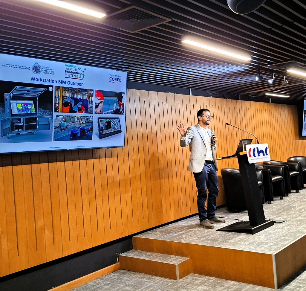 ICT PUCV comparte experiencias reales de implementación BIM en jornada organizada por la CChC Valparaíso.